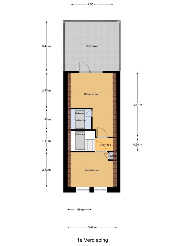 Gouda – Lange Willemsteeg 9 – Plattegrond 2