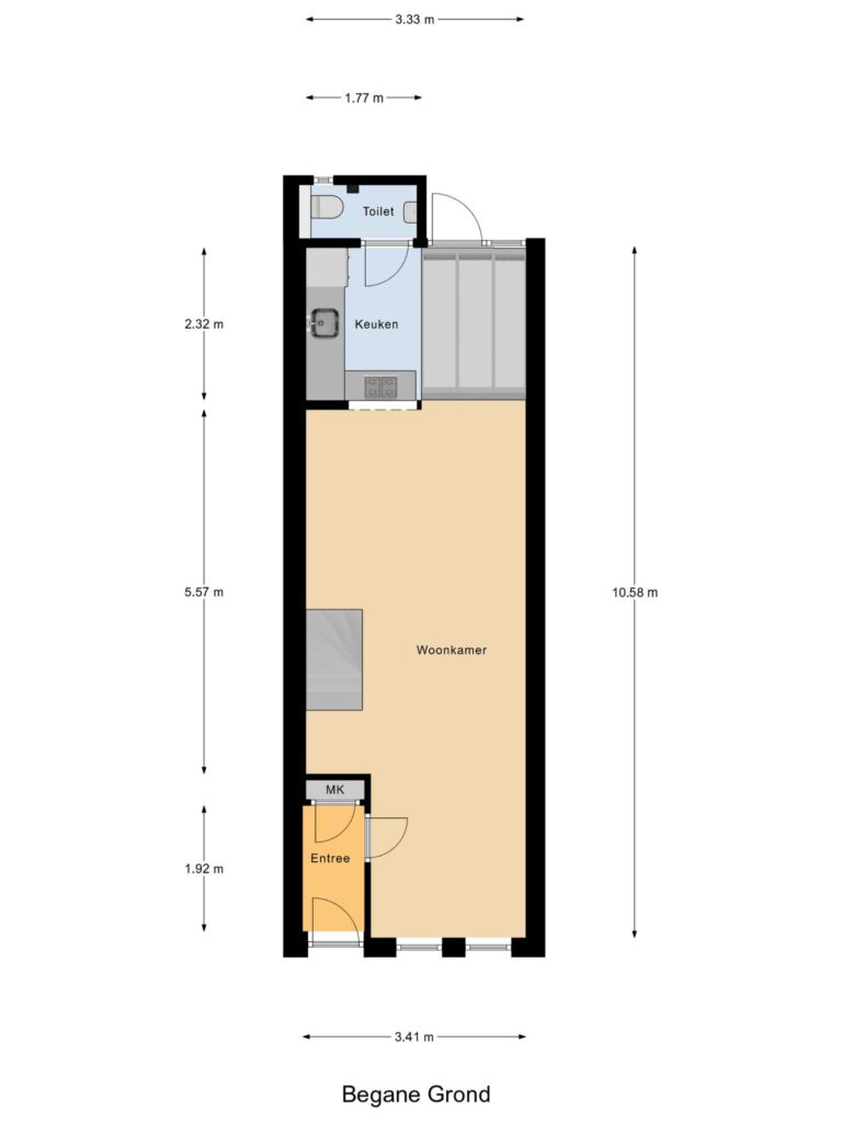 Gouda – Lange Willemsteeg 9 – Plattegrond 3