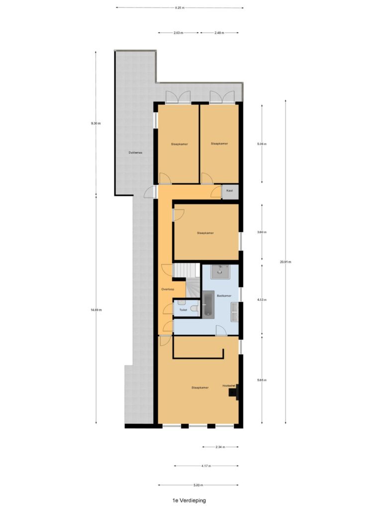 Gouda – Kattensingel 46 – Plattegrond 2