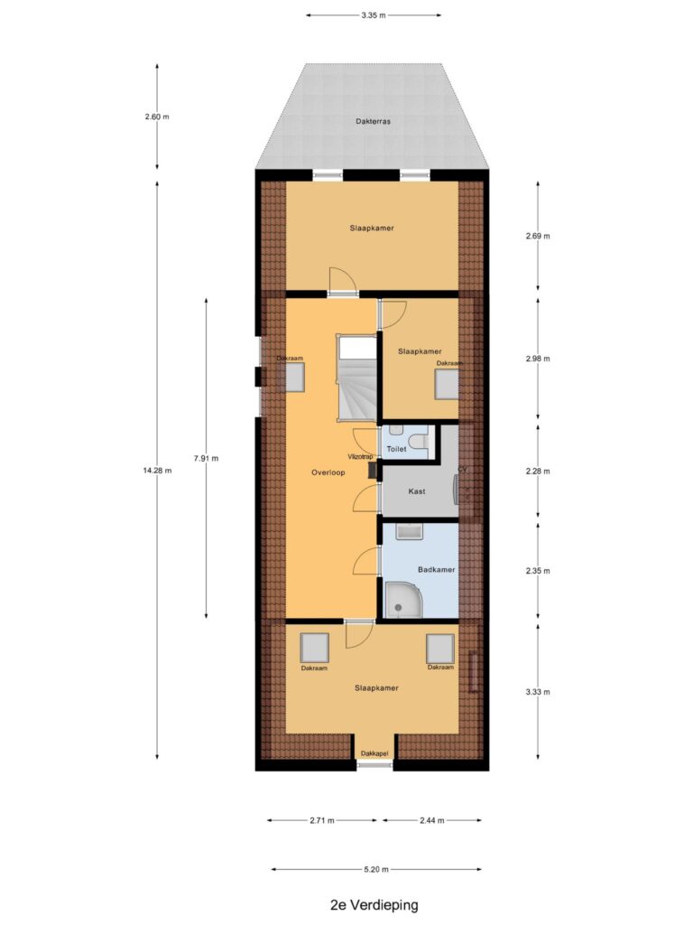 Gouda – Kattensingel 46 – Plattegrond 4
