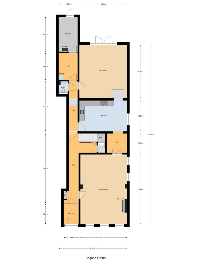 Gouda – Kattensingel 46 – Plattegrond 3