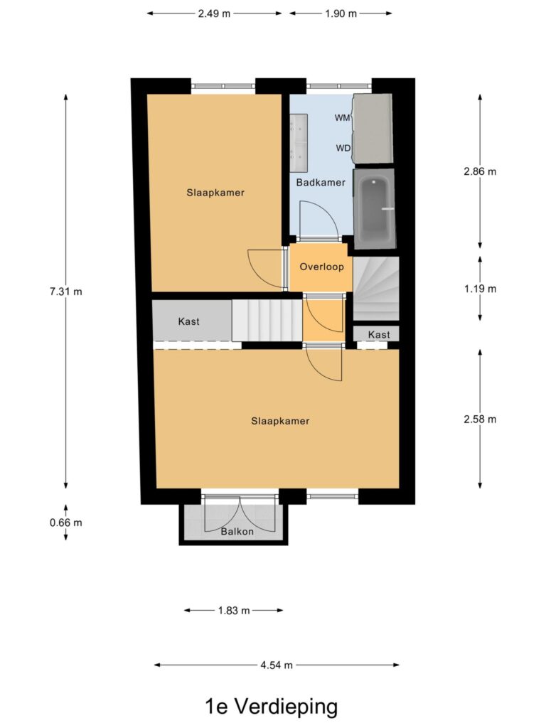 Gouda – Mr. D.J. van Heusdestraat 32 – Plattegrond 5