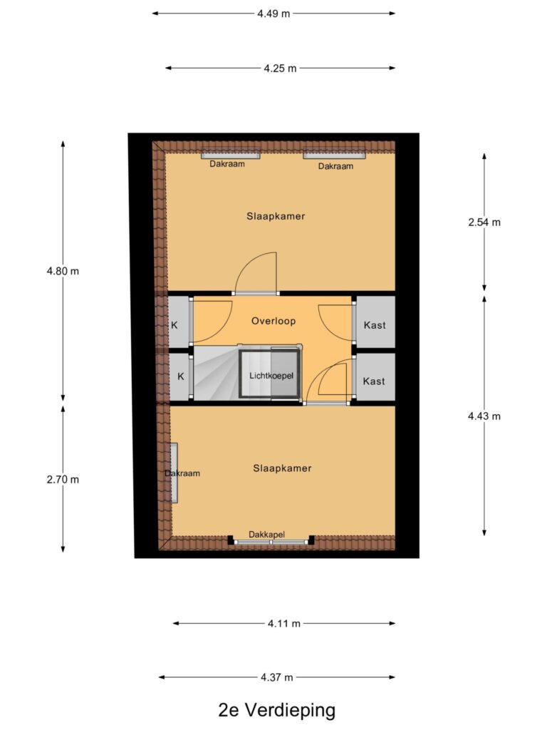 Gouda – Mr. D.J. van Heusdestraat 32 – Plattegrond 3