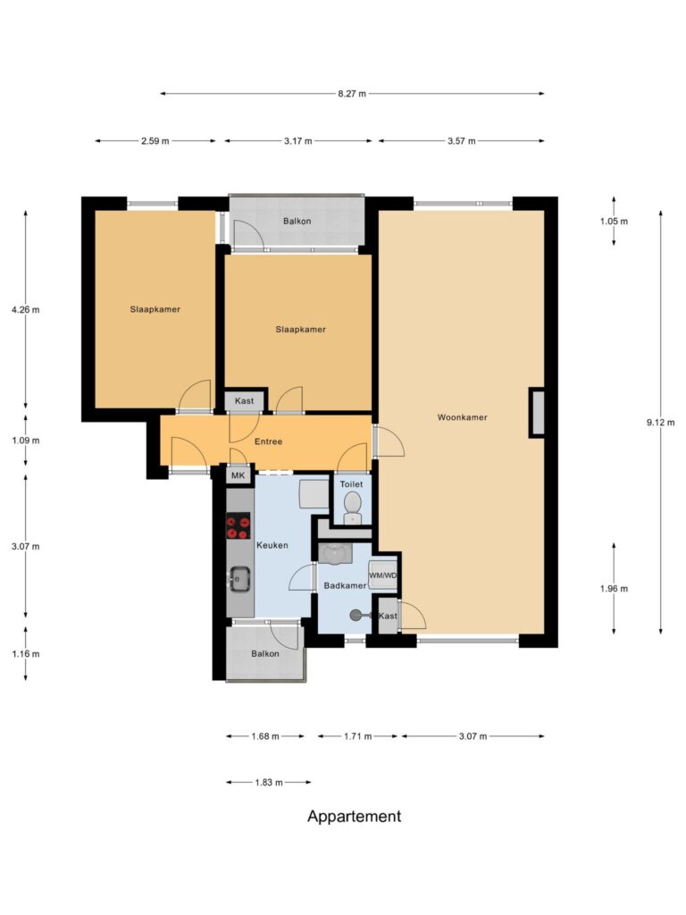 Waddinxveen – Willem de Rijkelaan 162 – Plattegrond 2