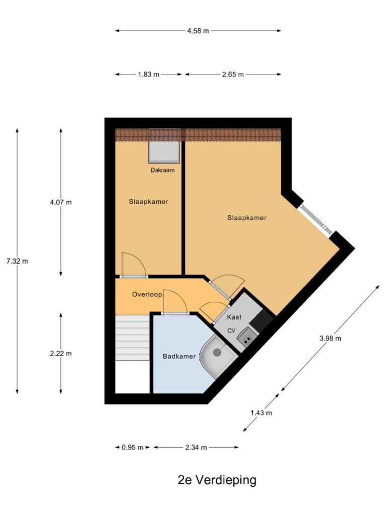 Gouda – Lange Noodgodsstraat 44 – Plattegrond 4