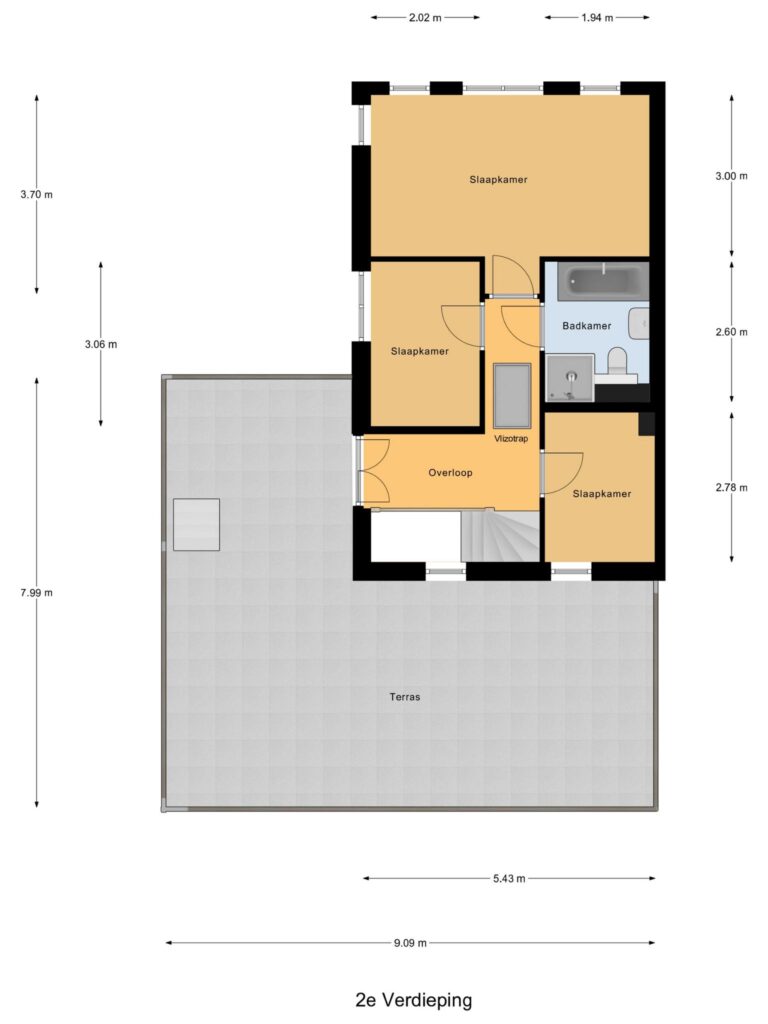 Waddinxveen – Onderlangs 15 – Plattegrond 4