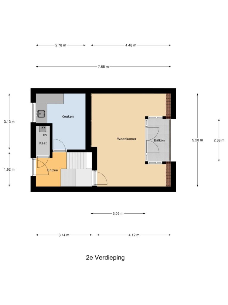Gouda – Achter de Waag 13 – Plattegrond 3