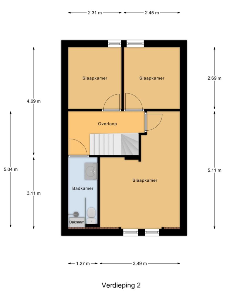 Gouda – Slapperdel 12 – Plattegrond 2