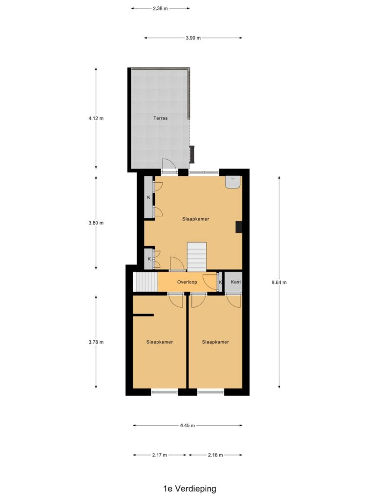 Gouda – Vlamingstraat 25 – Plattegrond 2