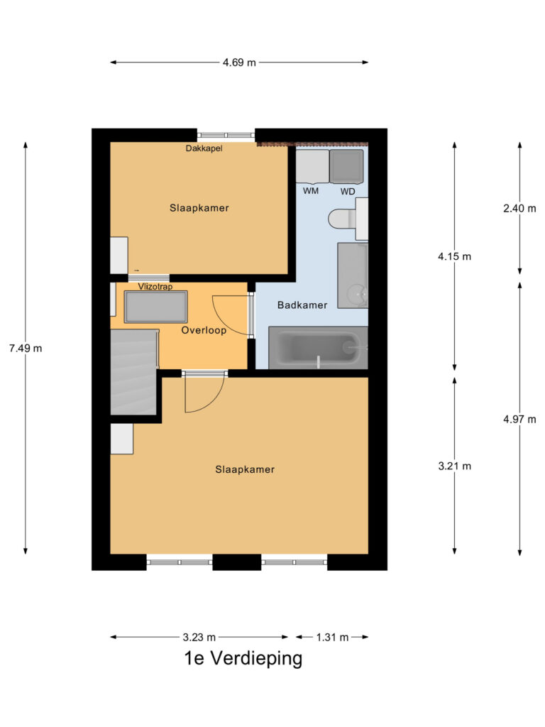 Gouda – Woudstraat 70 – Plattegrond 4