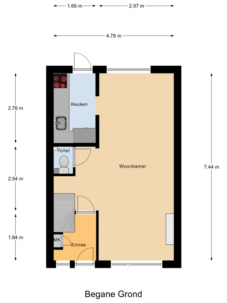 Gouda – Woudstraat 70 – Plattegrond 3