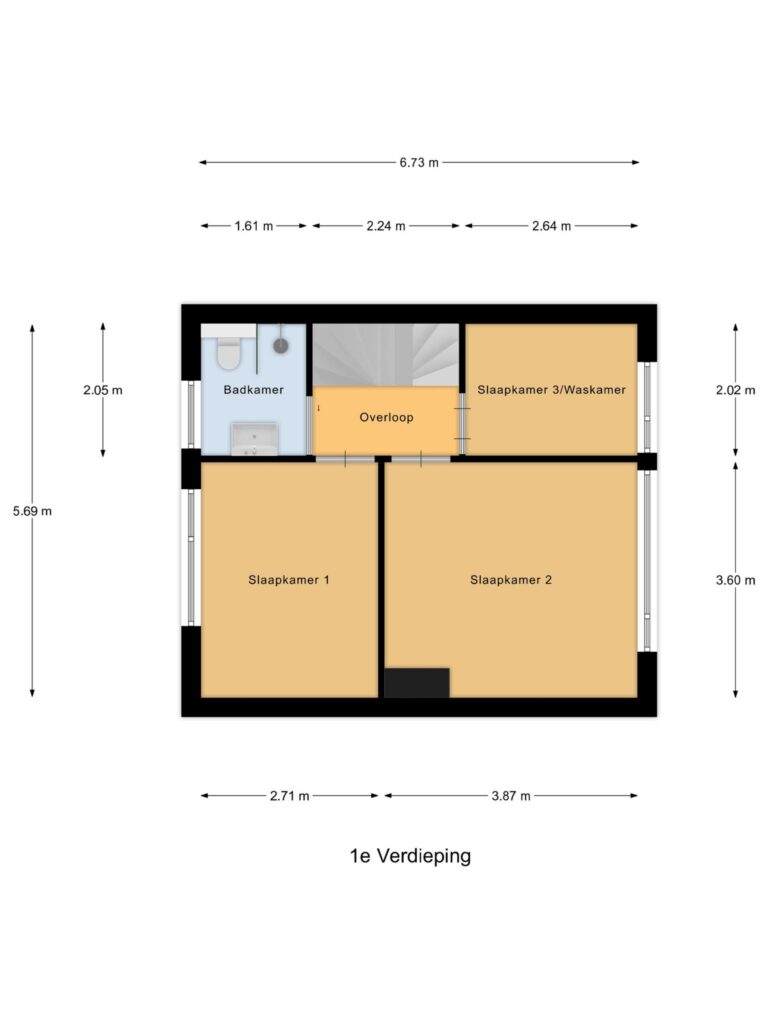 Reeuwijk – Anne Frankstraat 7 – Plattegrond 3