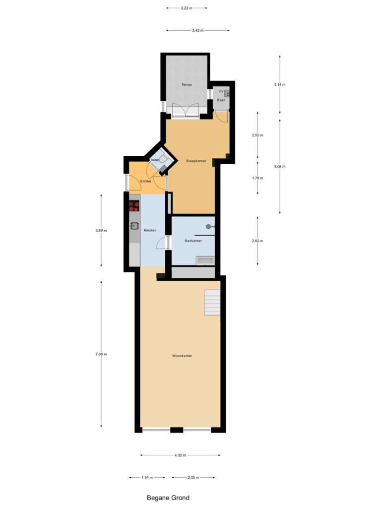 Gouda – Oosthaven 53a – Plattegrond 2