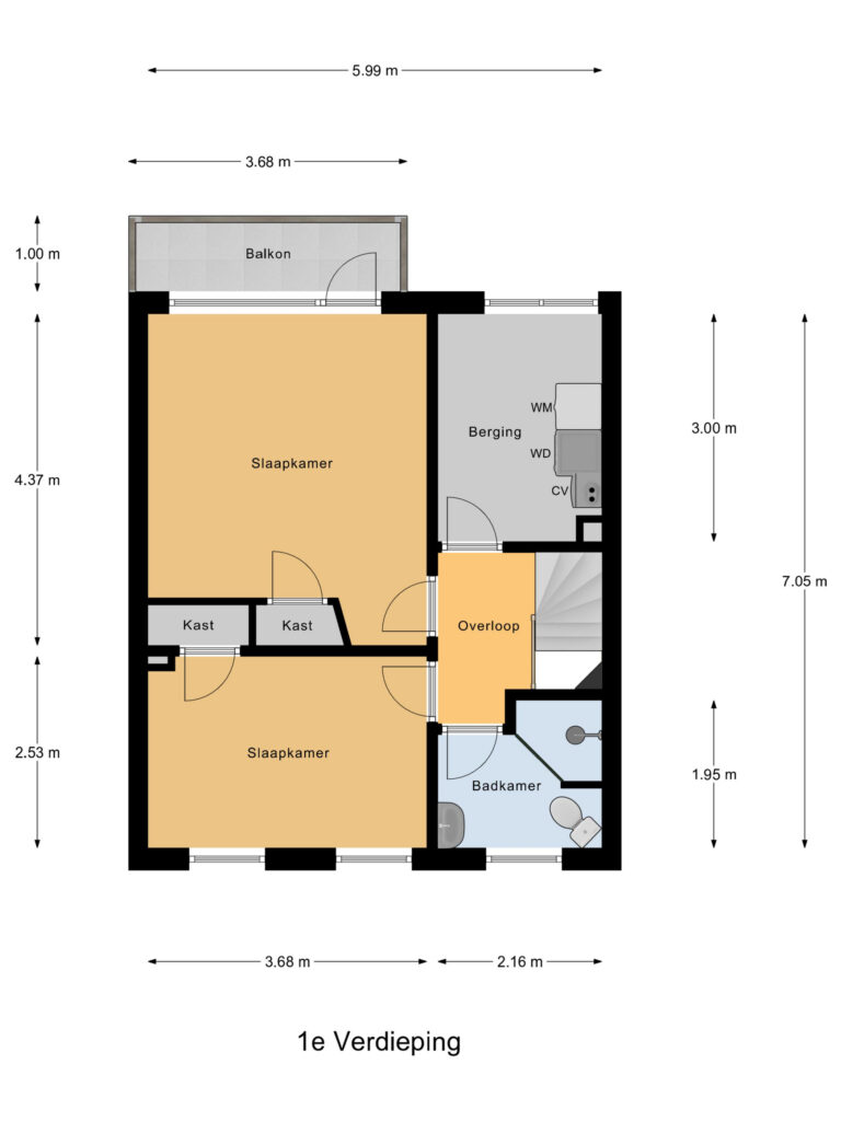 Zoetermeer – Frans Halsstraat 48 – Plattegrond 2