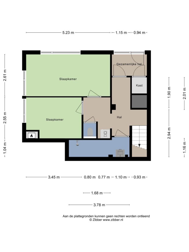 Waddinxveen – Henegouwerweg 43 – Plattegrond 2
