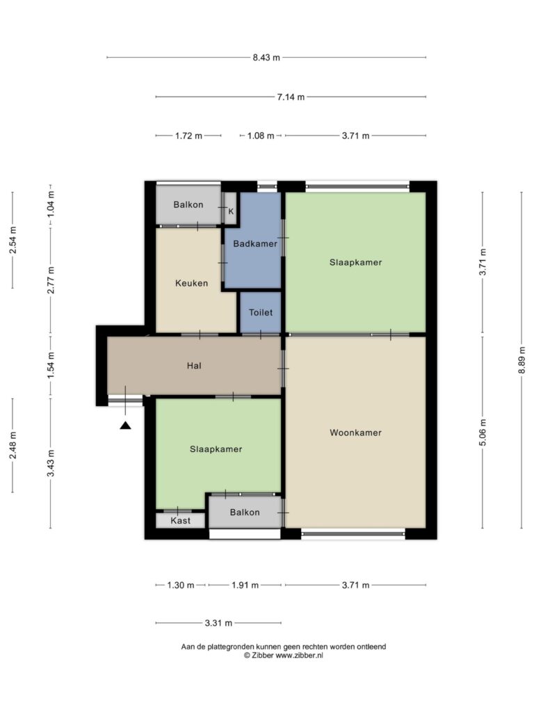 Gouda – Graaf Adolfstraat 7 – Plattegrond