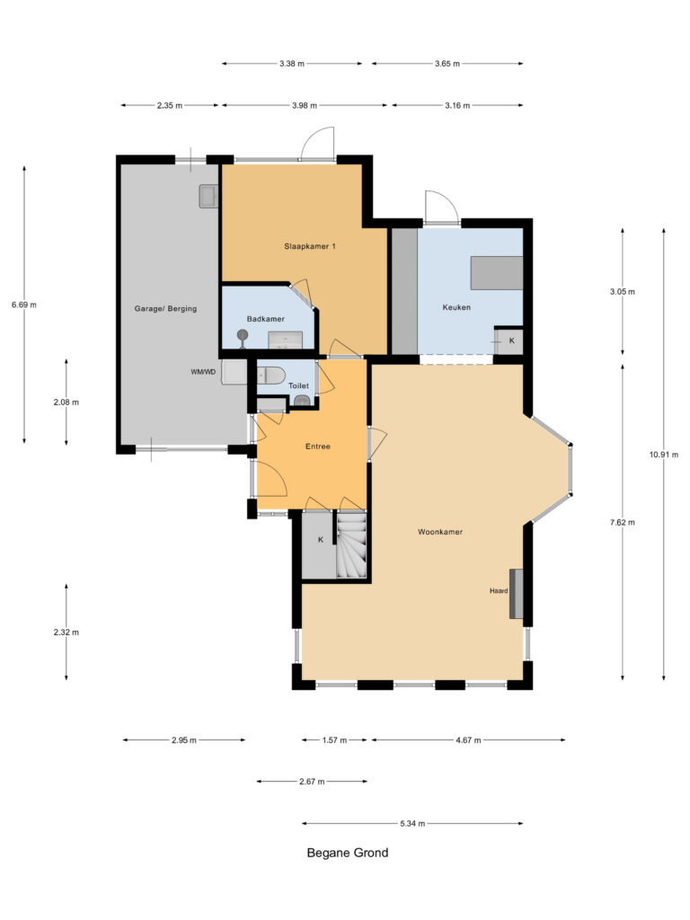 Reeuwijk – Notaris d’Aumerielaan 33 – Plattegrond 2