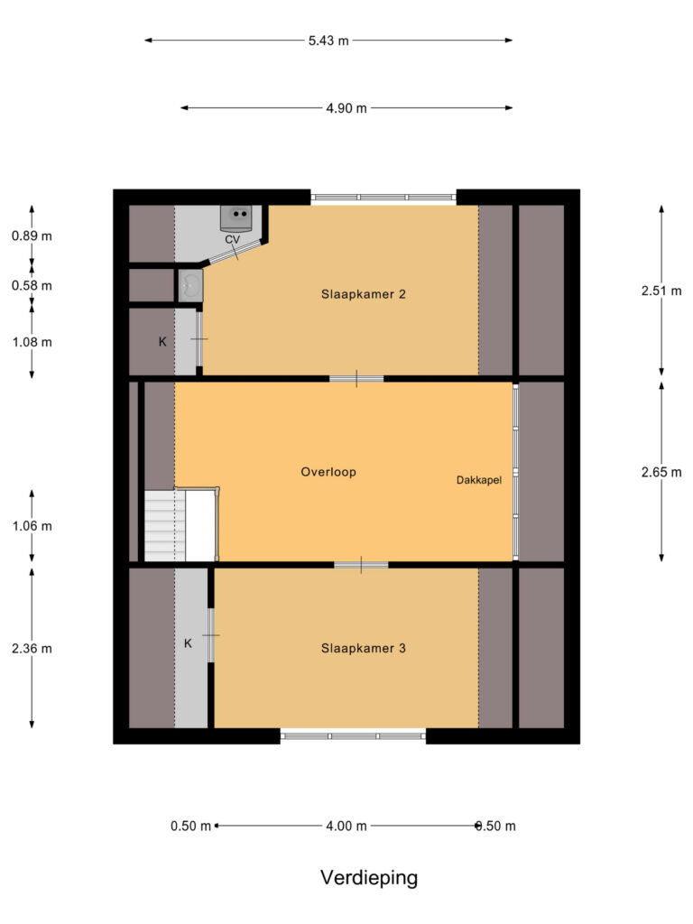Reeuwijk – Notaris d’Aumerielaan 33 – Plattegrond 3
