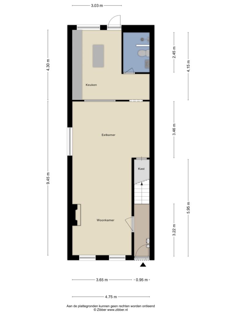 Waddinxveen – Zuidkade 218 – Plattegrond 2