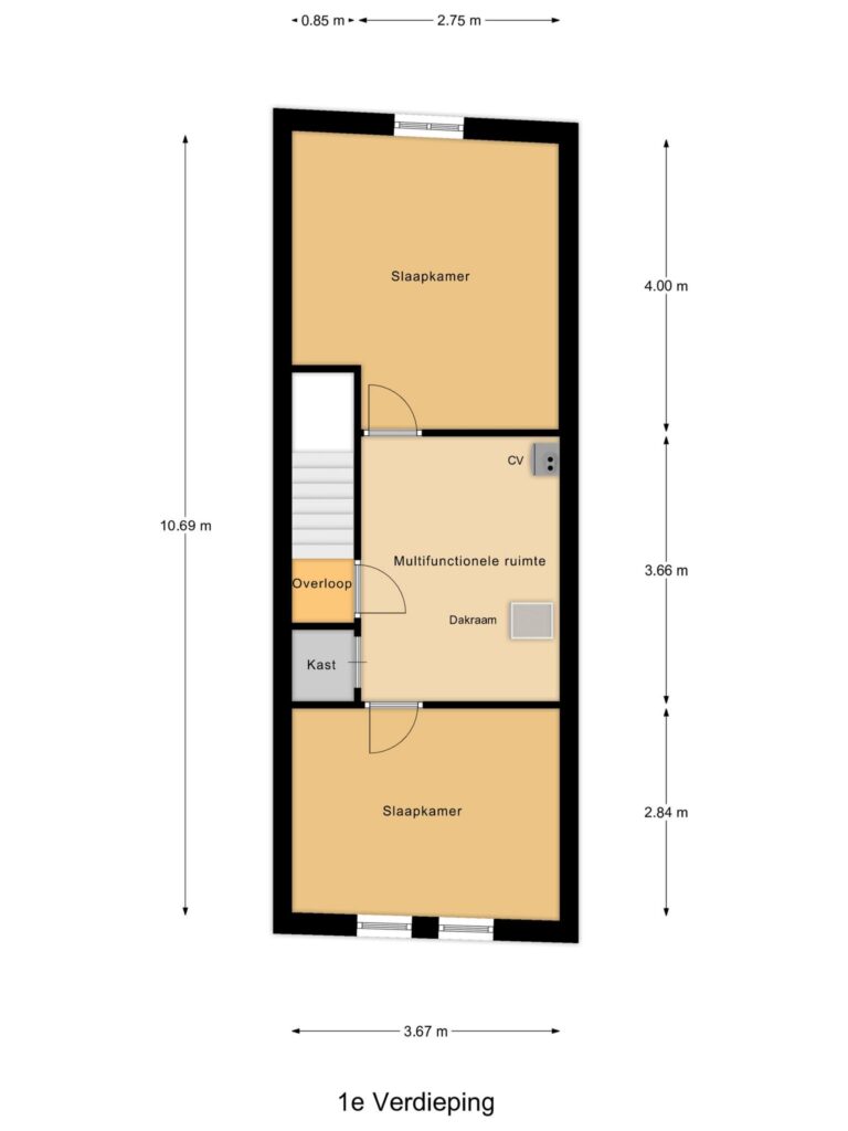 Gouda – Derde kade 46 – Plattegrond 4