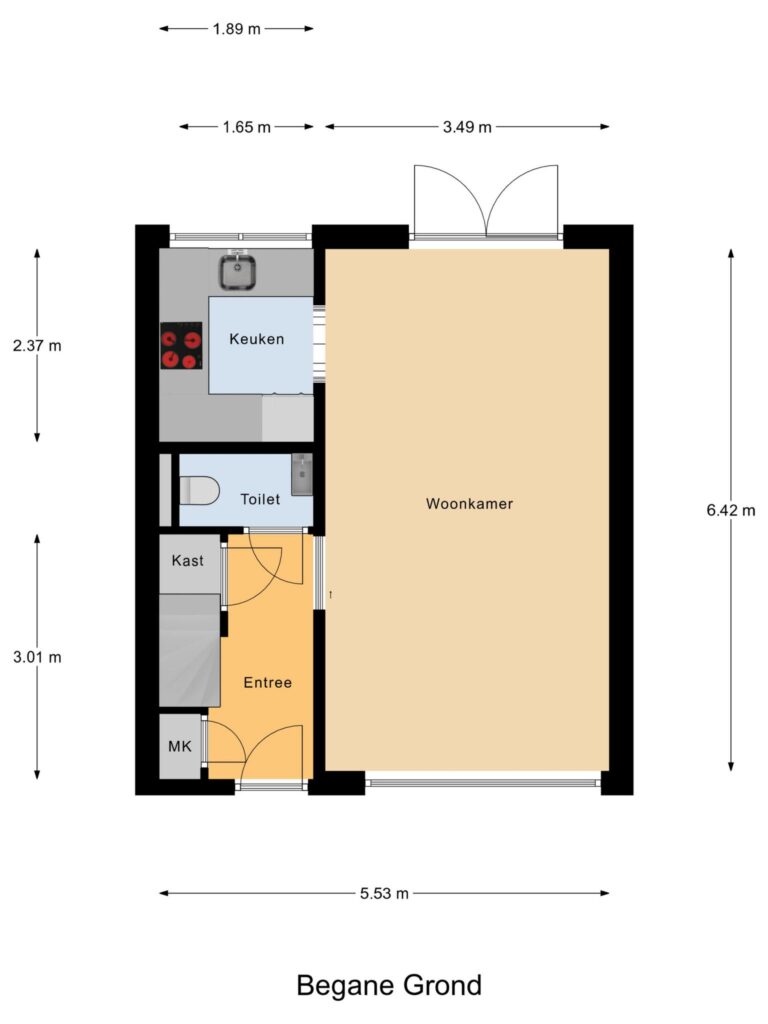 Alphen aan den Rijn – Barentszstraat 35 – Plattegrond 2