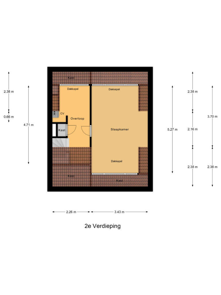Waddinxveen – Koning Willem II-straat 7 – Plattegrond 4