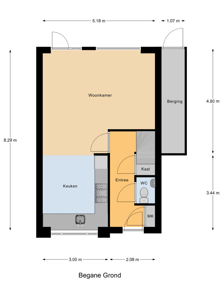 Gouda – Beukmolenplantsoen 16 – Plattegrond 2