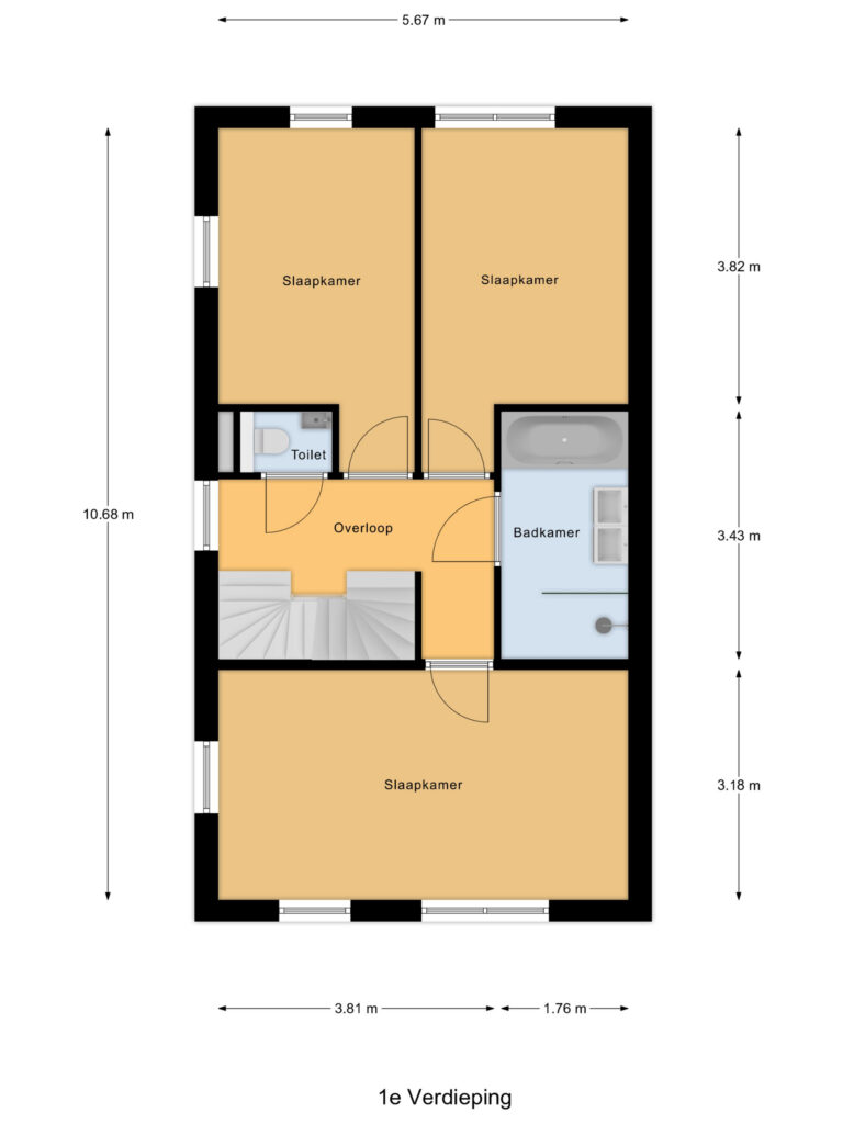 Waddinxveen – Honingbij 47 – Plattegrond 3