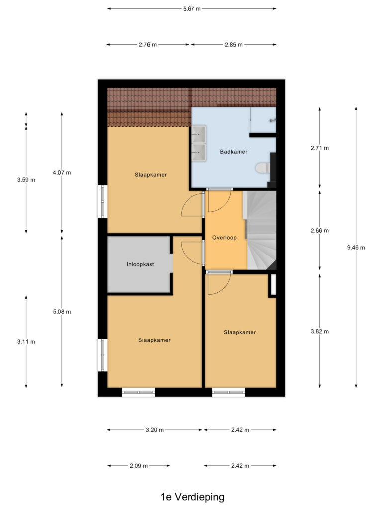 Boskoop – Perengaarde 76 – Plattegrond 2