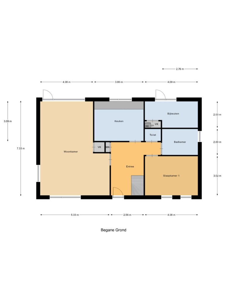 Boskoop – Warmoeskade 7 – Plattegrond 2