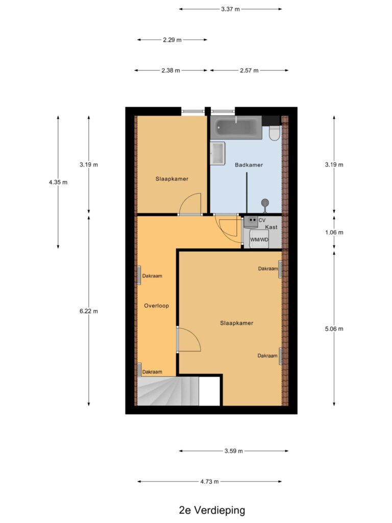 Gouda – Tuinstraat 24a – Plattegrond