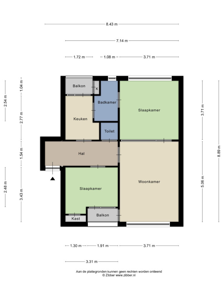 Gouda – Graaf Hendrikstraat 30 – Plattegrond