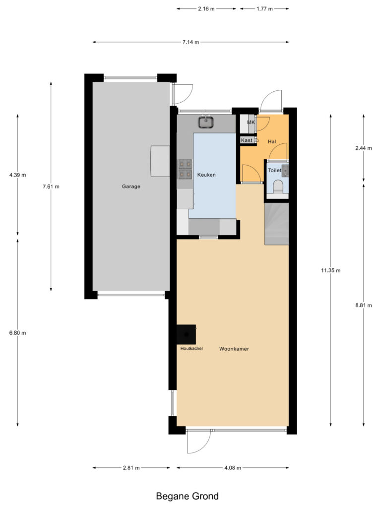 Moerkapelle – van Hogendorpstraat 11 – Plattegrond 3