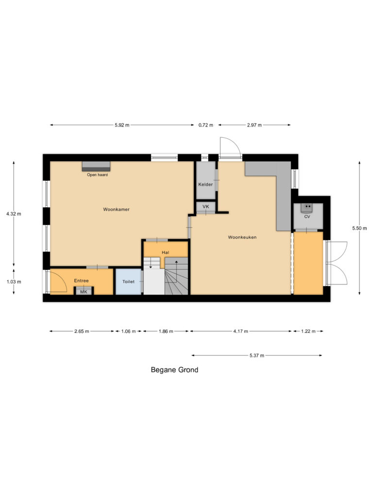 Bodegraven – Nieuwstraat 27 – Plattegrond 4