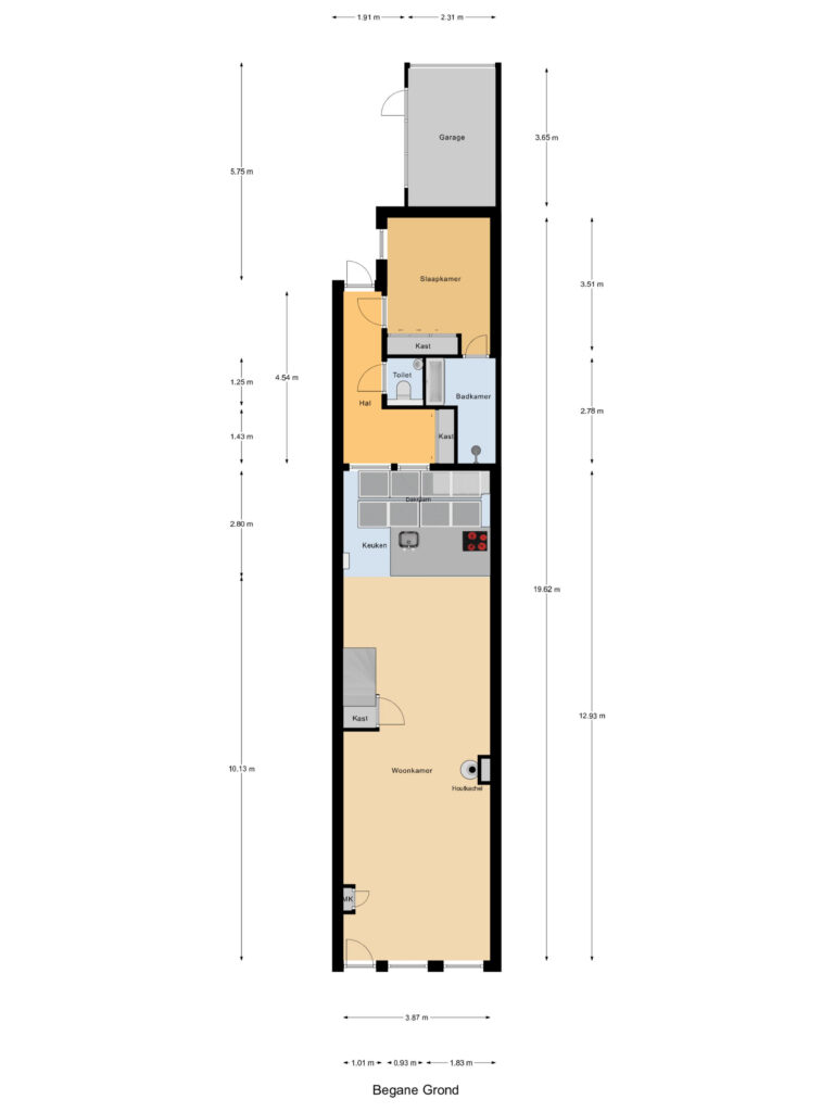 Gouda – Ridder van Catsweg 224 – Plattegrond