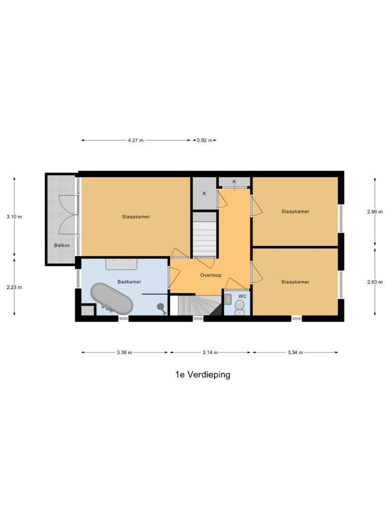 Waddinxveen – Sterrenlaan 46 – Plattegrond 3