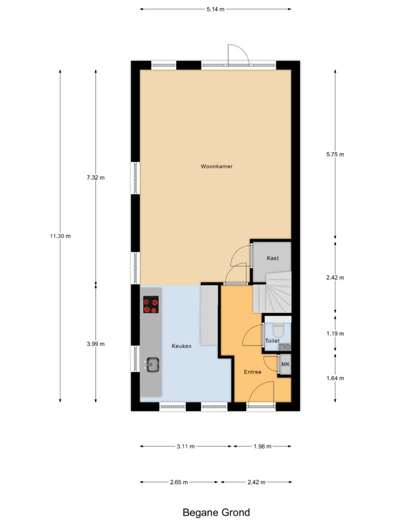 Waddinxveen – Houtstraat 11 – Plattegrond 2