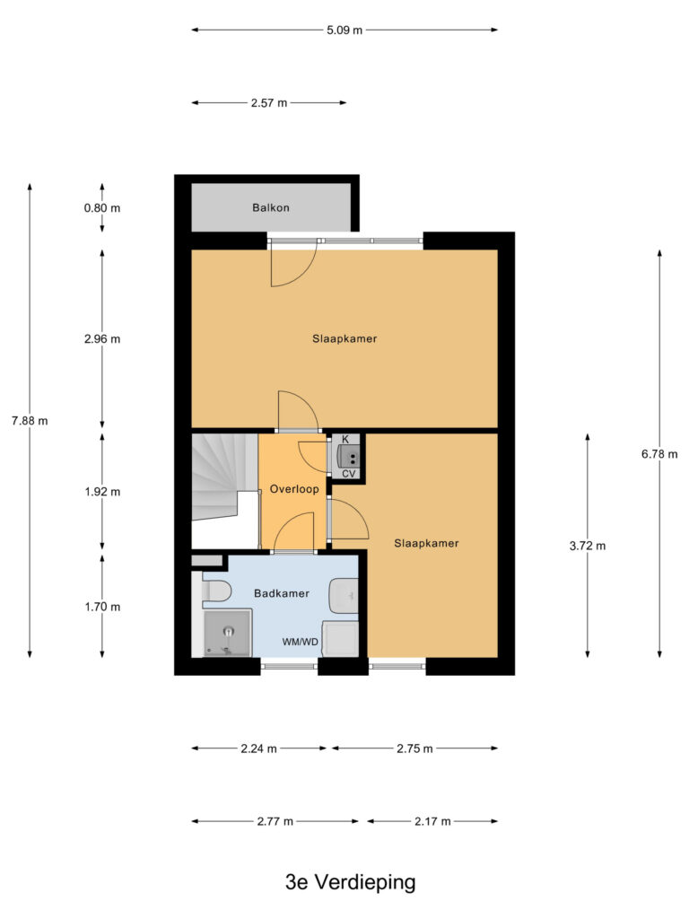 Gouda – Vredebest 11 – Plattegrond 3