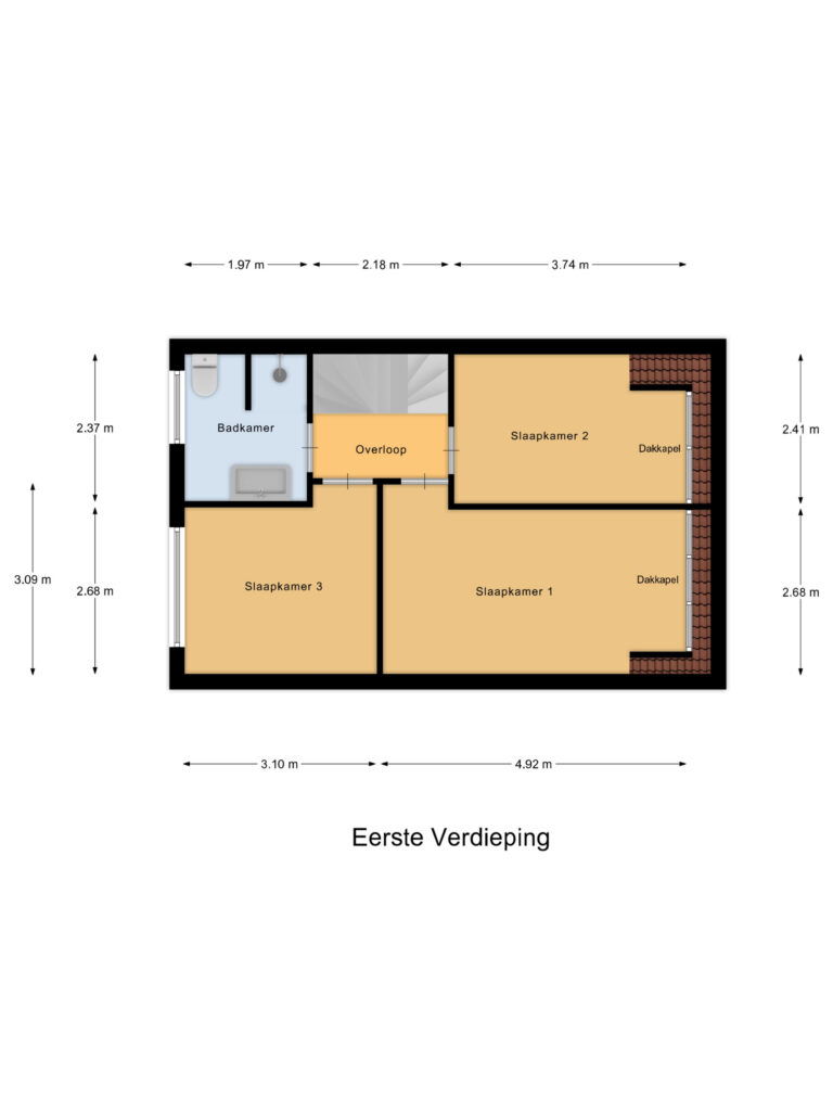 Reeuwijk – Bernadottestraat 21 – Plattegrond 2