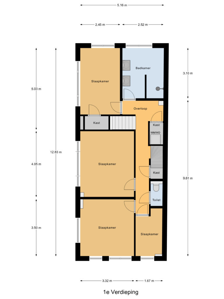 Gouda – Joubertstraat 184 – Plattegrond 3