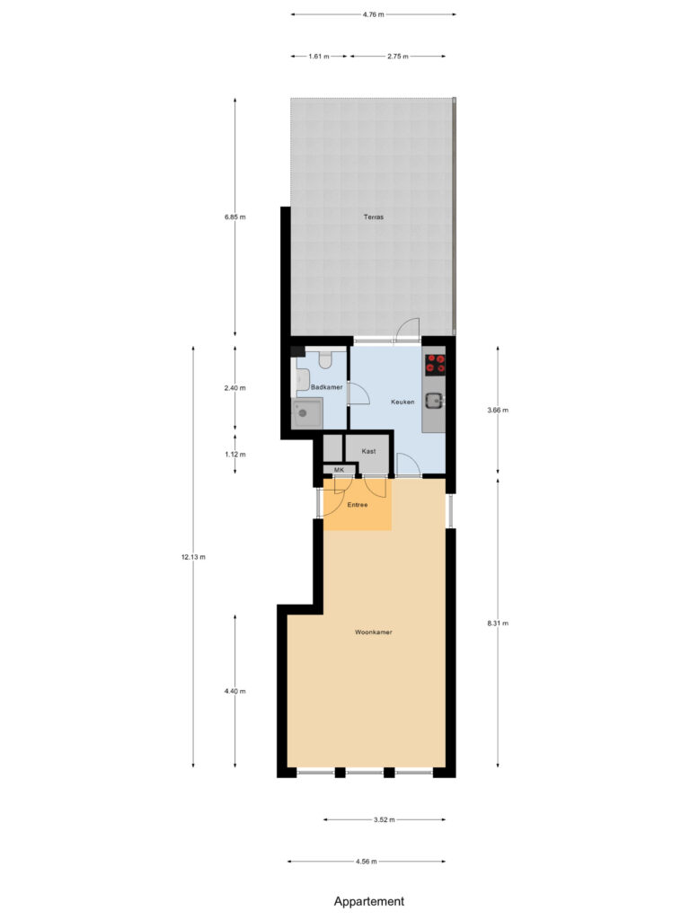 Gouda – Lange Groenendaal 53 – Plattegrond 2