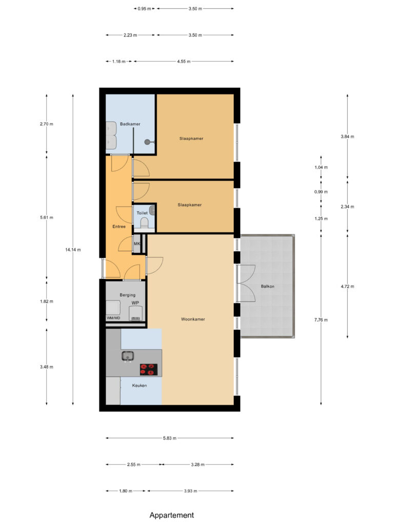 Waddinxveen – Palissanderhout 100 – Plattegrond 2