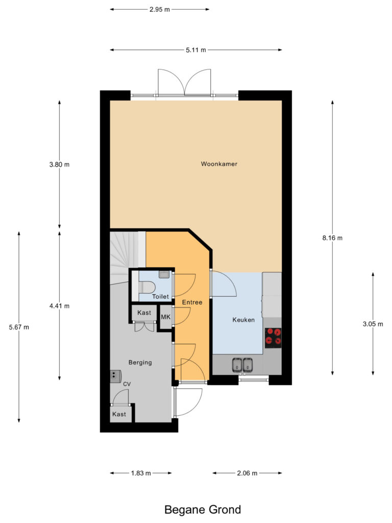 Boskoop – Bellefleur 38 – Plattegrond 4