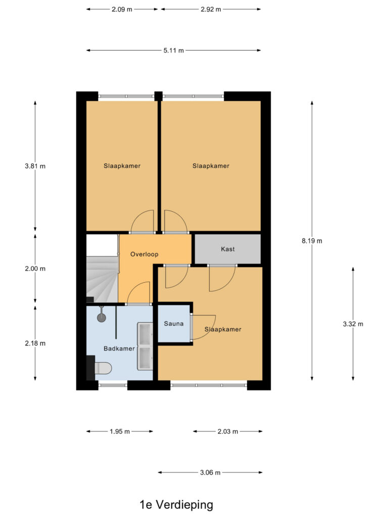 Boskoop – Bellefleur 38 – Plattegrond 3