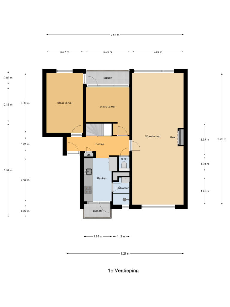 Waddinxveen – Willem de Rijkelaan 86 – Plattegrond 3