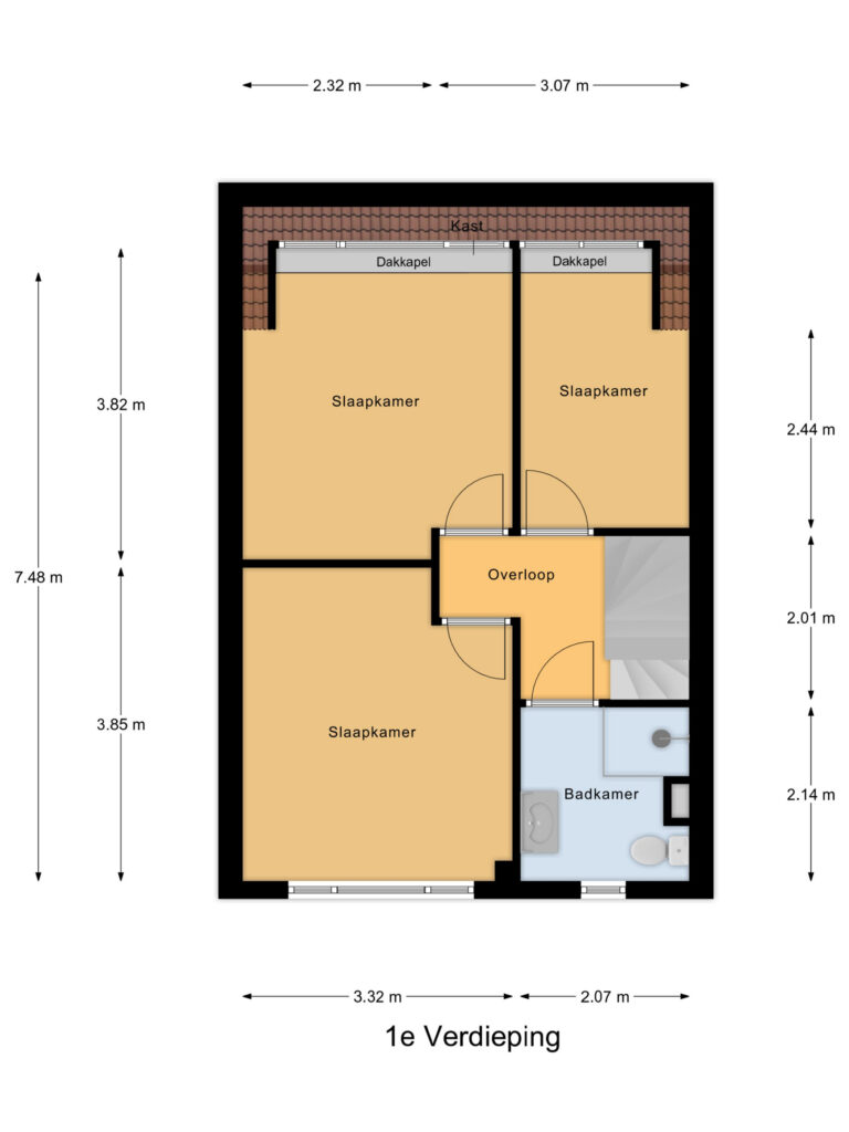Gouda – Vijzelmolenerf 21 – Plattegrond 2