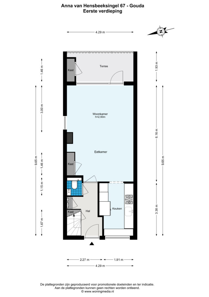 Gouda – Anna van Hensbeeksingel 67 – Plattegrond 4