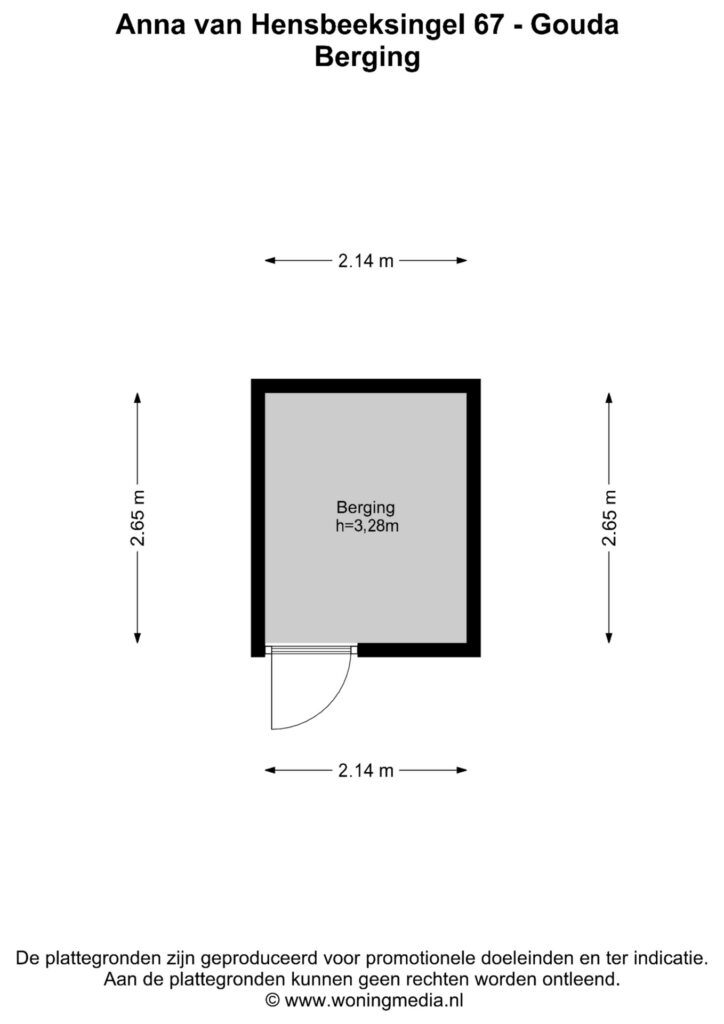 Gouda – Anna van Hensbeeksingel 67 – Plattegrond 5