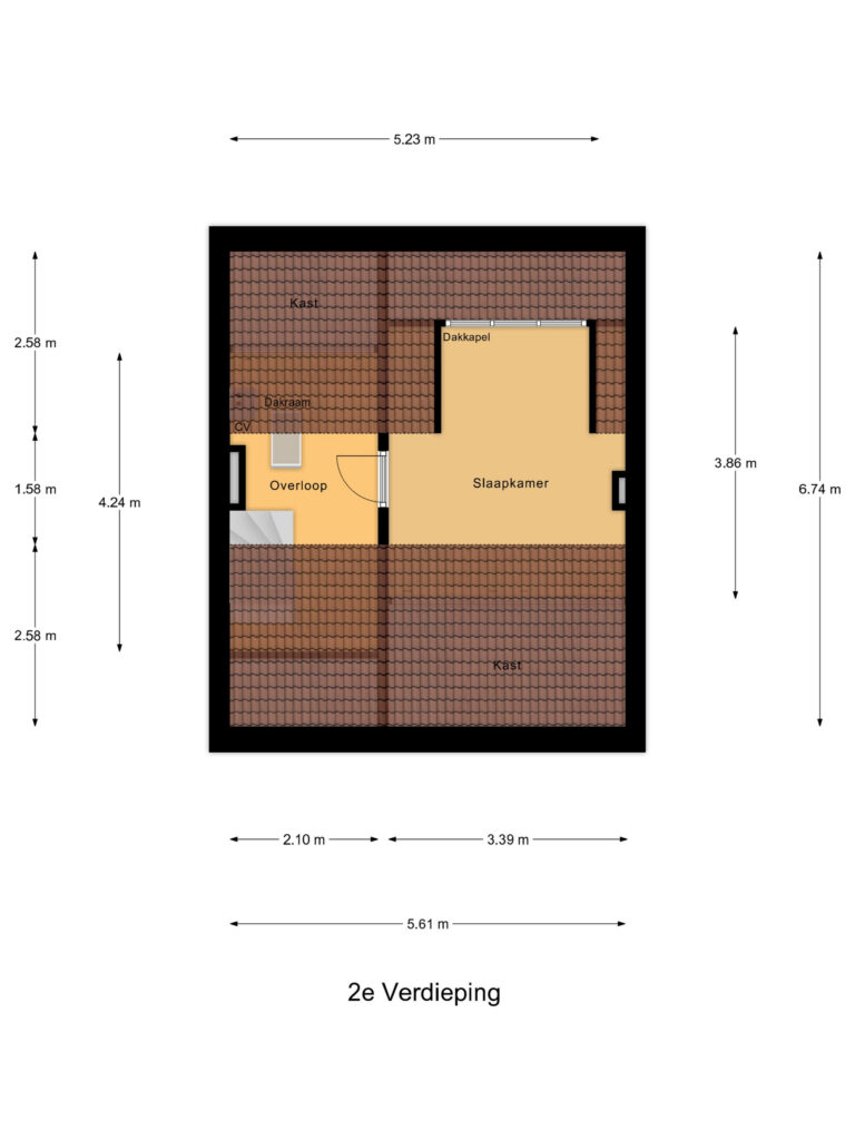 Waddinxveen – Koningin Wilhelminasingel 55 – Plattegrond 4