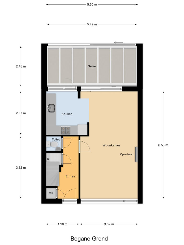 Waddinxveen – Koningin Wilhelminasingel 55 – Plattegrond 3